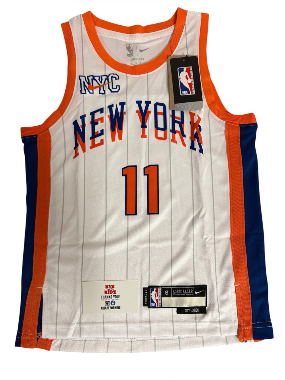 Kids Knicks Jalen Brunson Jersey Youth S (7-9)